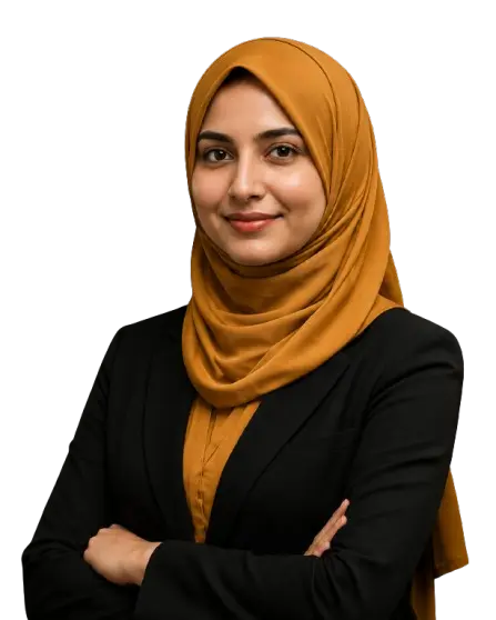 Freelance digital marketer in Doha Qatar portrait with confident professional look