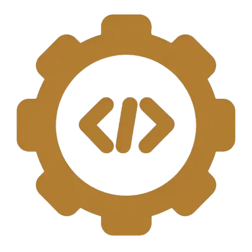A gearwheel featuring the word "code" inside, symbolizing the mechanics of SEO optimization for home pages.<br />
